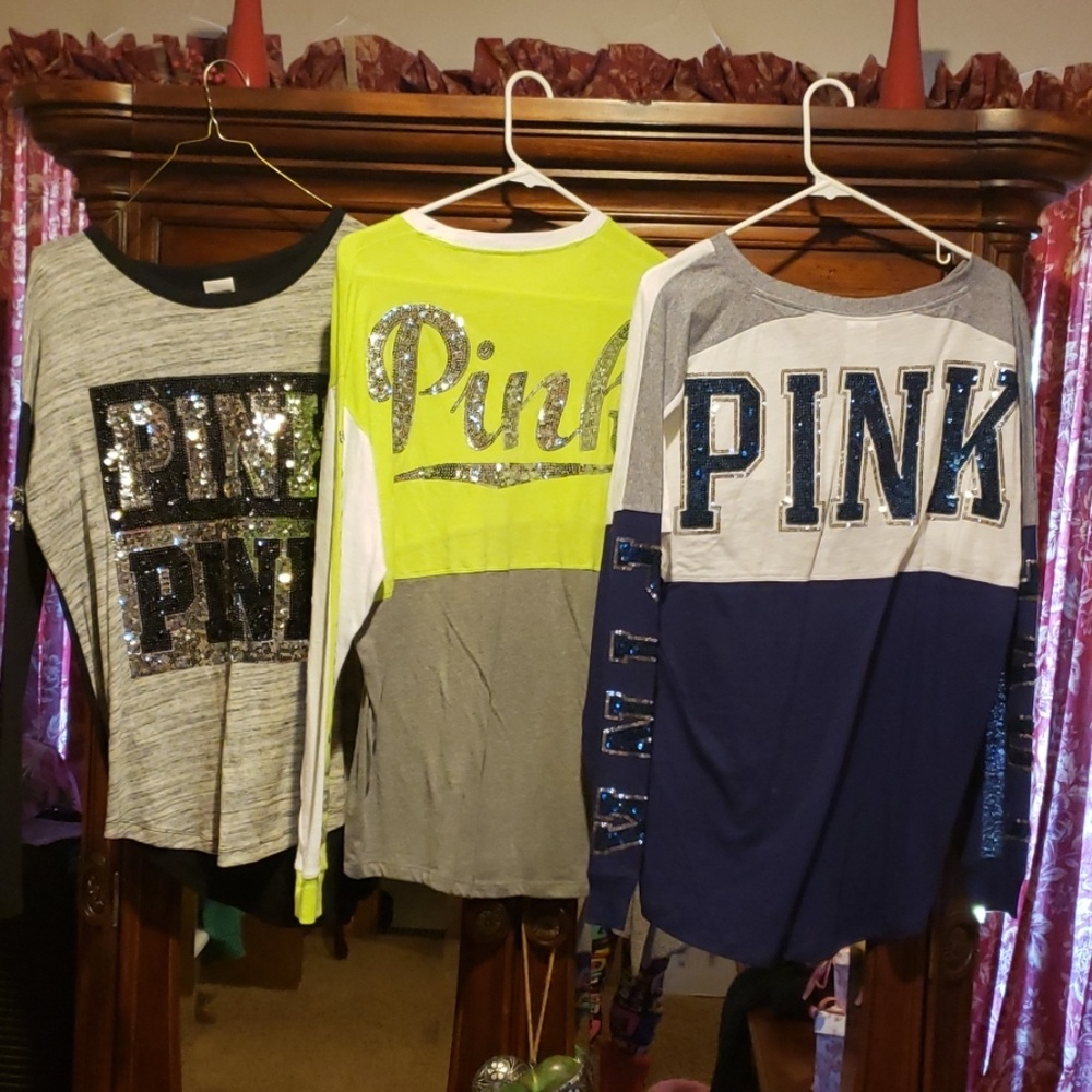 Pink sequin shirts, price is for 1 shirt